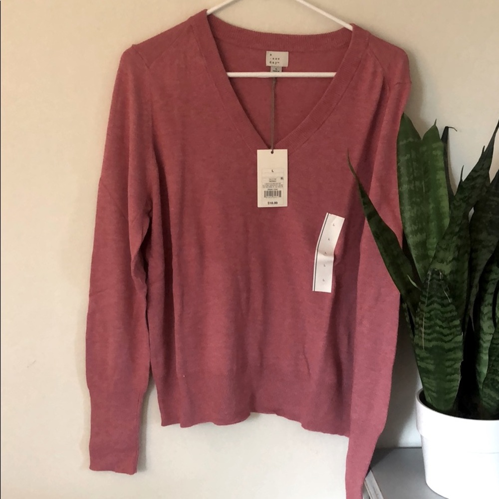 NWT pink sweater!